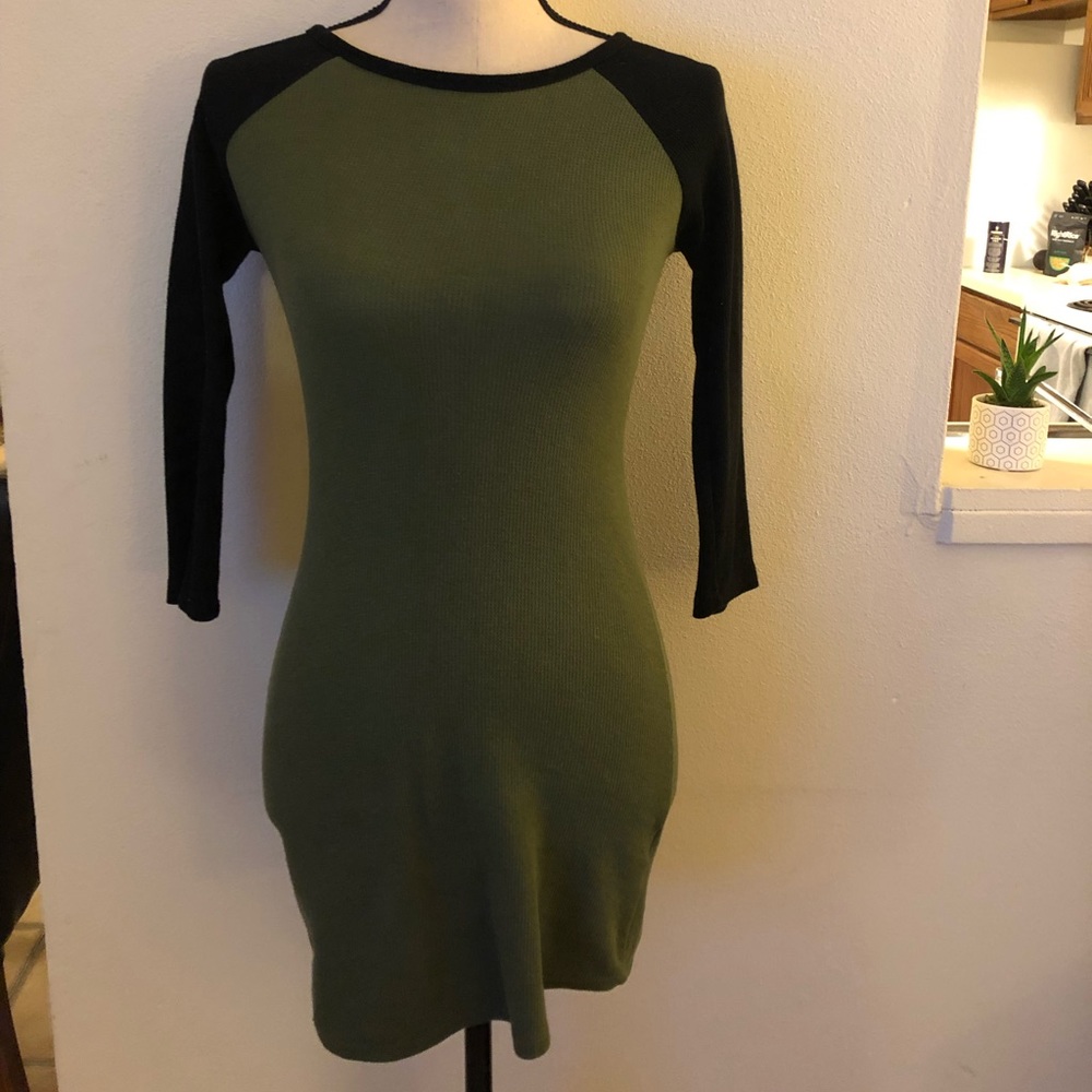 Feathers Thermal Skinny T-Shirt Dress